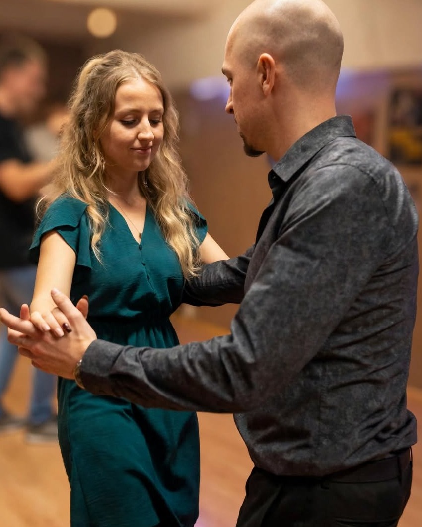 Students dancing together at a Connection Studio class, Ahtri 12, Tallinn